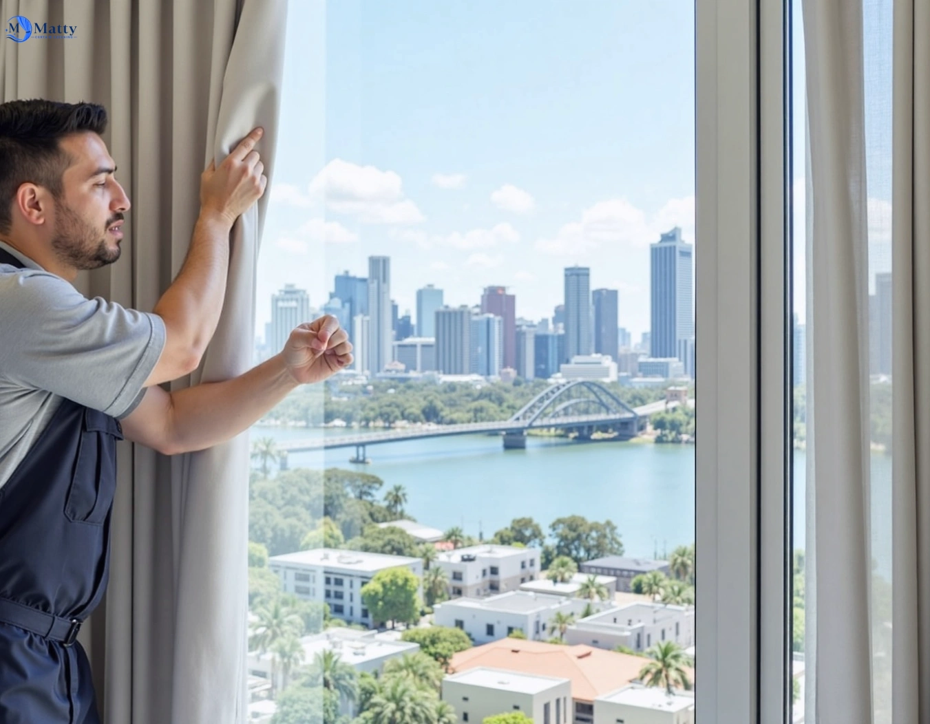 Professional curtain steam cleaning service jamisontown-nsw QLD by Matty Curtain Cleaning